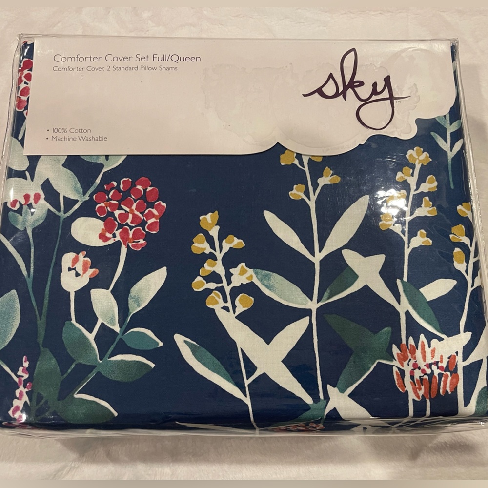 Sky Midnight Meadow Full/Queen Comforter Cover Set